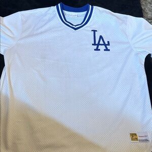 Mitchell & Ness Blue and White Mesh Jersey